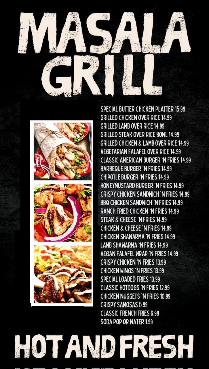 Masala Grill Menu 2026