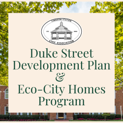 Civic Association Corner: Duke Street Development Plan & Eco-City Homes Program
